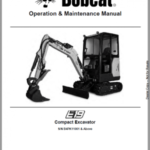 Bobcat E19 Excavator Repair Service Manual Bobcat E19 Excavator Repair Service Manual - Image 2