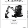 Bobcat E20Z Excavator Repair Service Manual