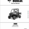 Bobcat 3600 Toolcat Utility Vehicle Service Repair Manual