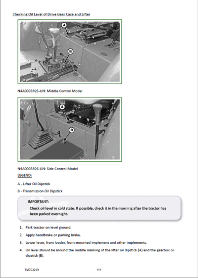 John Deere 3025D 3043D Tractors Technical Manual - Image 2