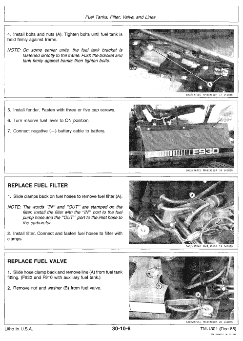 John Deere F910, F930 Front Mower Repair Technical Manual John Deere F910, F930 Front Mower Repair Technical Manual - Image 3