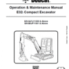 Bobcat E32i Excavator Repair Service Manual