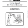 Bobcat E42 Excavator Repair Service Manual