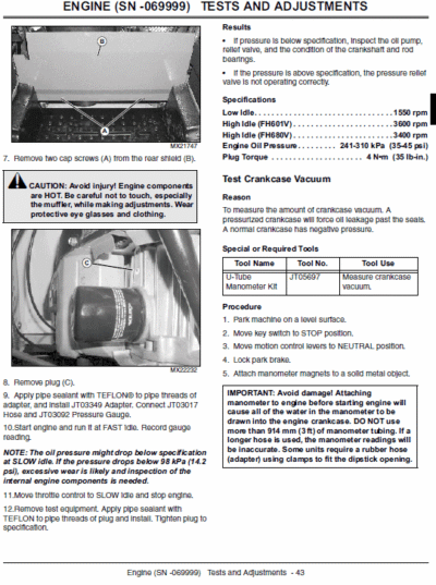 John Deere 647A, 657A, 667A QuickTrak Technical Service Manual - Image 2