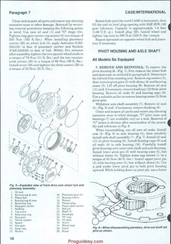 Case 5120 5140 Service Repair Manual