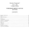 Massey Ferguson Mf1533 Mf1540 Tractor Workshop Repair Manual