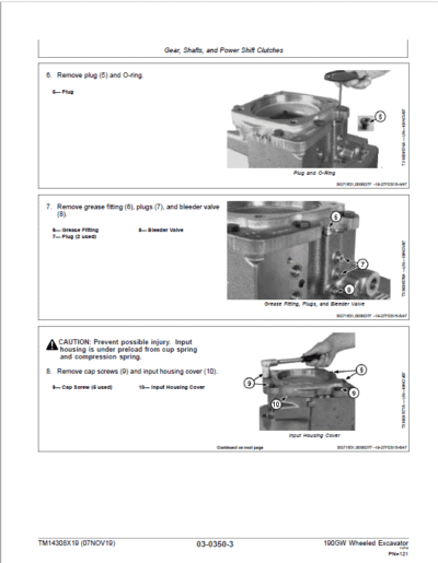 John Deere 190GW Wheeled Excavator Repair Services Manual - Image 3