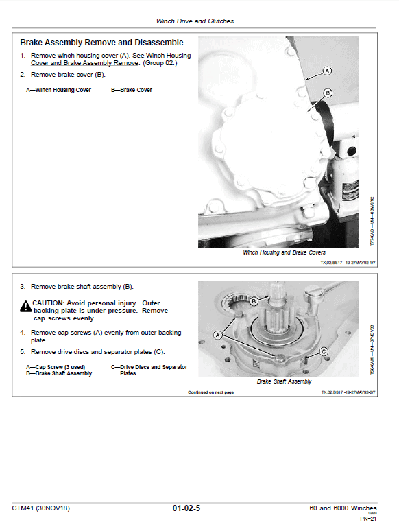 John Deere 60, 6000 Winches Component Technical Manual John Deere 60, 6000 Winches Component Technical Manual - Image 3