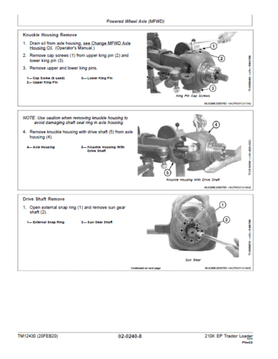 John Deere 210K EP Tractor Loader Repair Technical Manual - Image 3