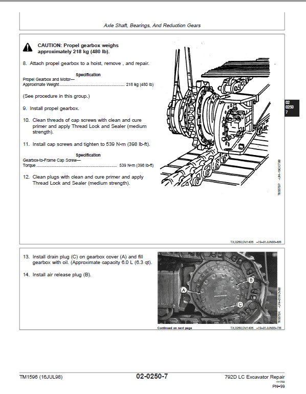 John Deere 792D LC Excavator Repair Service Manual John Deere 792D LC Excavator Repair Service Manual - Image 3
