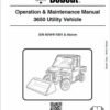 Bobcat 3650 Utility Vehicle Service Repair Manual