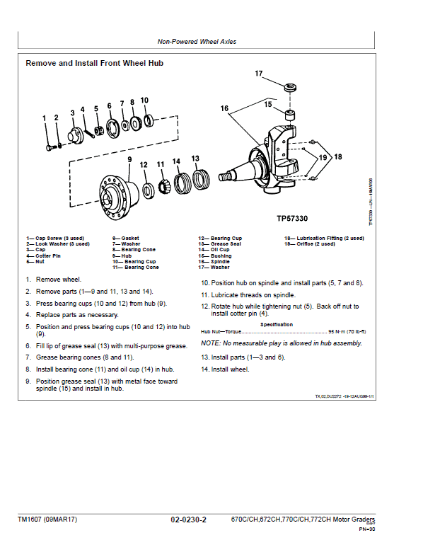 John Deere 670C, 670CH, 672CH, 770C, 770CH, 772CH Motor Grader Technical Manual John Deere 670C, 670CH, 672CH, 770C, 770CH, 772CH Motor Grader Technical Manual - Image 3