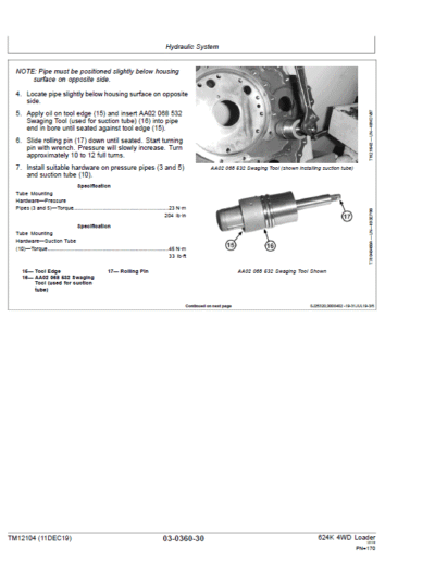 John Deere 624K 4WD Loader with Engine T2 & T3 Technical Manual - Image 3