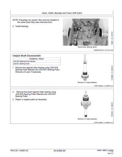 John Deere 644K 4WD Engine 6090HDW13 (iT4) Loader Technical Manual - Image 3