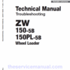 Hitachi ZW150-5B Wheel Loader Service Repair Manual