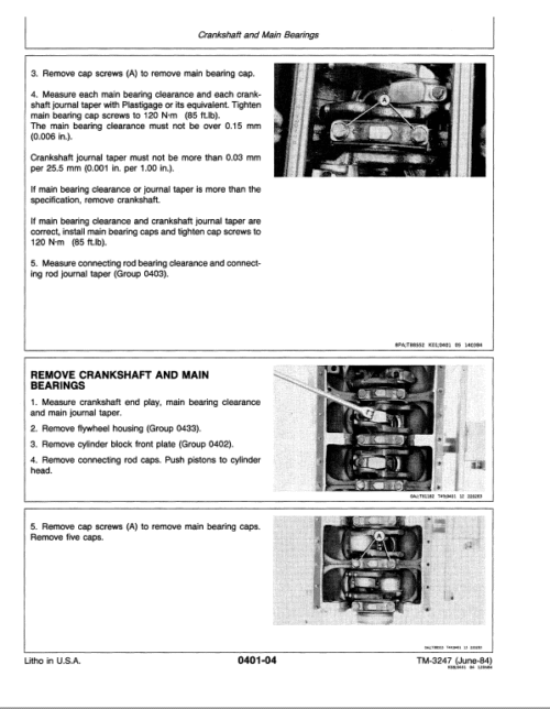 John Deere 415B, 515B Backhoe Loader Repair Technical Manual