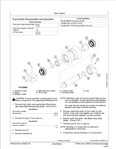 John Deere 3754G, 3754GLC Swing Excavator Repair Service Manual - Image 3
