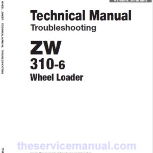 Hitachi ZW310-6 Wheel Loader Service Repair Manual Hitachi ZW310-6 Wheel Loader Service Repair Manual - Image 2
