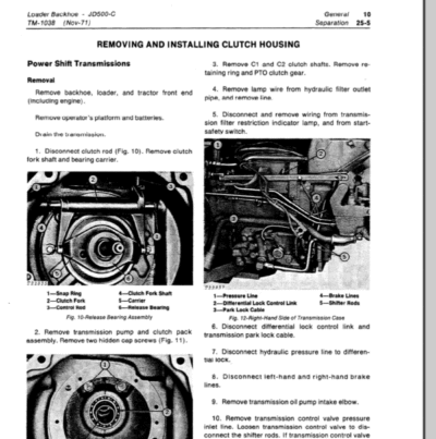 John Deere 500C Loader Backhoe Service Manual - Image 4
