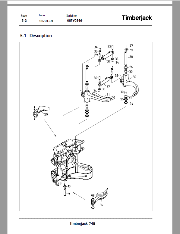 John Deere 745 Timberjack Harvester Head Repair Service Manual John Deere 745 Timberjack Harvester Head Repair Service Manual - Image 3
