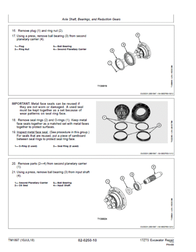 John Deere 17ZTS Excavator Repair Service Manual - Image 3