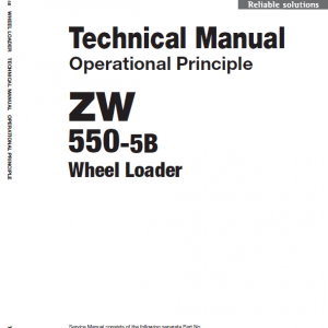 Hitachi ZW550-5B Wheel Loader Service Repair Manual Hitachi ZW550-5B Wheel Loader Service Repair Manual - Image 3
