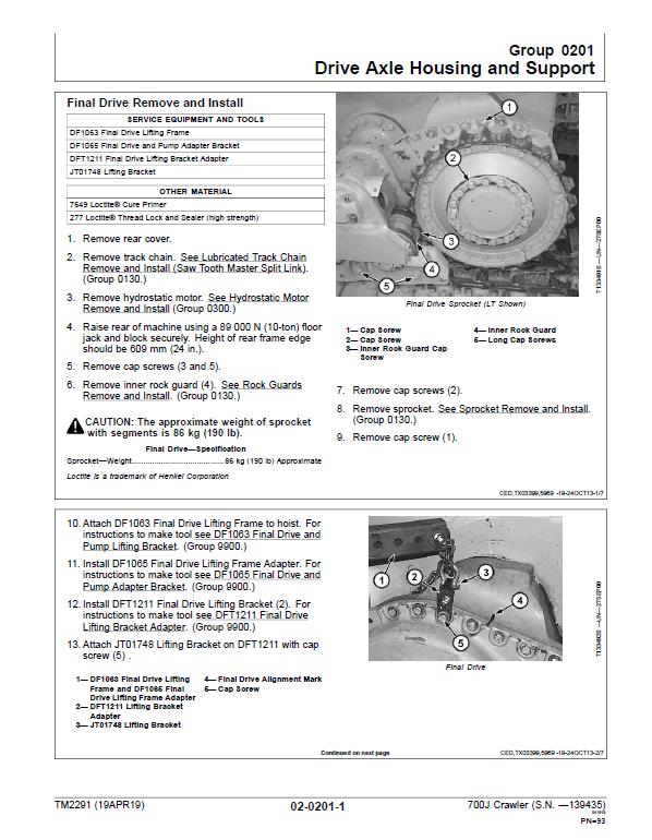 John Deere 700J Crawler Dozer Technical Manual (SN before 139435) John Deere 700J Crawler Dozer Technical Manual (SN before 139435) - Image 2