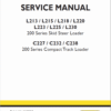 New Holland L213, L215, L216 SkidSteer Loader Service Manual