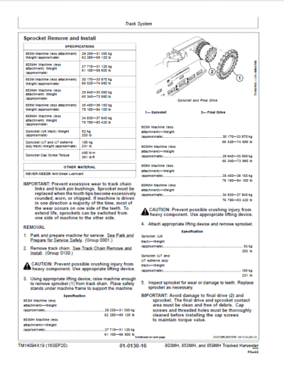 John Deere 803MH, 853MH, 859MH Harvester Closed-Loop Repair Manual SN - Image 3