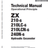 Hitachi ZX210-6, ZX210LC-6, ZX240N-6 Excavator Service Repair Manual