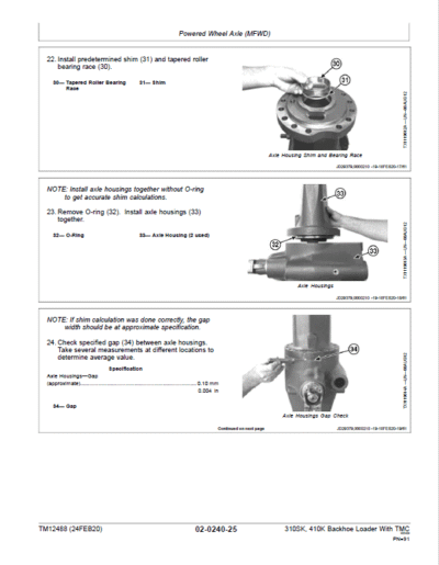 John Deere 310SK, 410K Backhoe Loader (TMC) Repair Technical Manual (S.N after E219607 – ) - Image 3