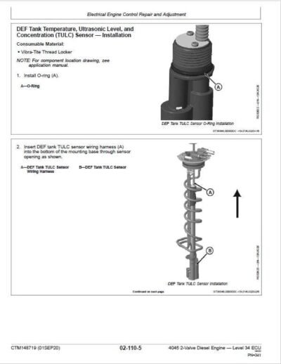 John Deere 4045 2-Valve Diesel Engine Level 34 ECU Component Technical Manual - Image 3