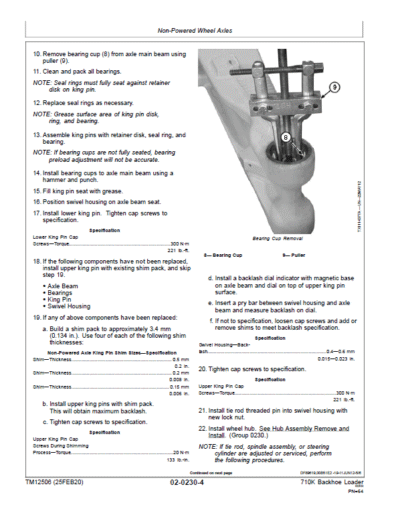 John Deere 710K Backhoe Loader Repair Technical Manual (S.N after E219607 – ) - Image 3