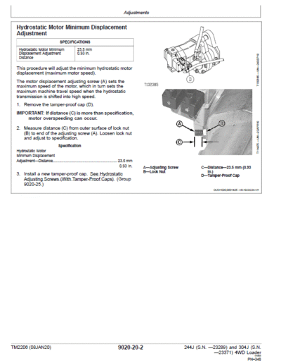 John Deere 244J, 304J 4WD Loader Technical Manual - Image 3