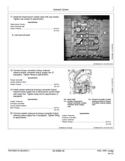 John Deere 624L 4WD Loader Repair Technical Manual - Image 3