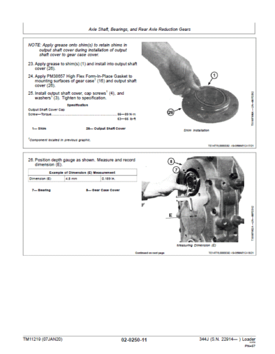 John Deere 344J Loader Repair Technical Manual - Image 3