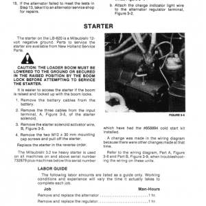 New Holland LB620 Backhoe Loader Service Manual New Holland LB620 Backhoe Loader Service Manual - Image 3