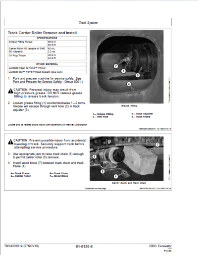 John Deere 200G Excavator Repair Service Manual - Image 3