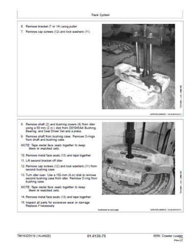 John Deere 655K Crawler Loader Repair Technical Manual - Image 3
