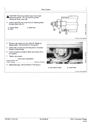 John Deere 160LC Excavator Repair Service Manual - Image 3