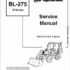 Bobcat BL275 Loader Service Repair Manual