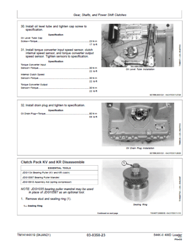 John Deere 544K-II 4WD Loader Service Manual - Image 3