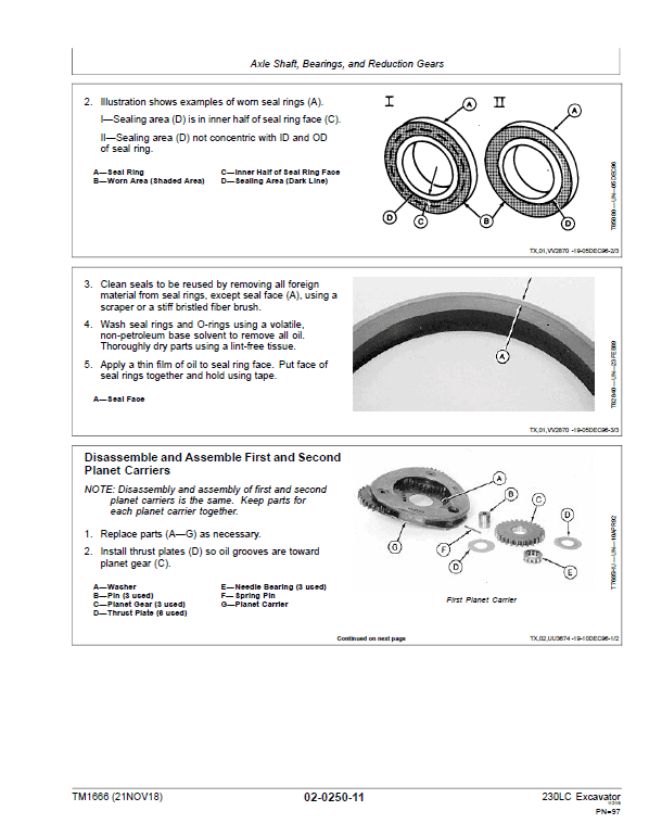 John Deere 230LC Excavator Repair Service Manual John Deere 230LC Excavator Repair Service Manual - Image 3