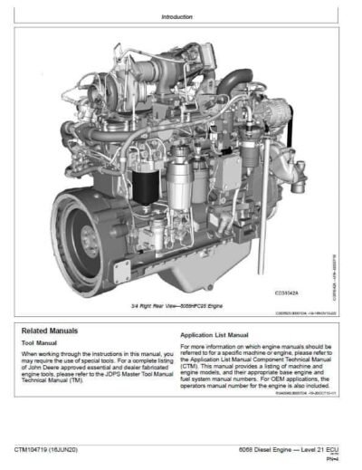 John Deere 6068 Diesel Engine Level 21 ECU Repair Service Manual - Image 3