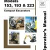 Gehl GE 153, GE 193, GE 223 Excavator Repair Service Manual