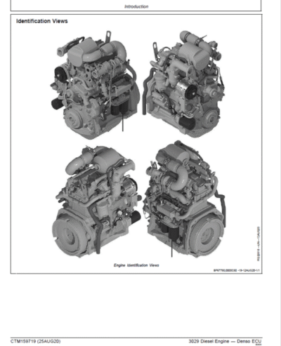John Deere 3029 Diesel Engine – Denso ECU Repair Manual - Image 3