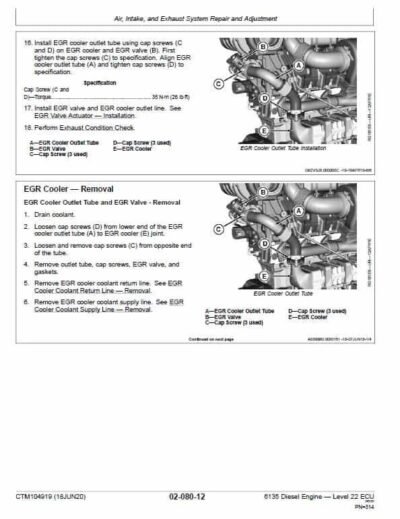 John Deere 6135 Diesel Engine Level 22 ECU Repair Service Manual - Image 3