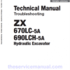 Hitachi ZX670LC-5A and ZX690LCH-5A Excavator Service Repair Manual