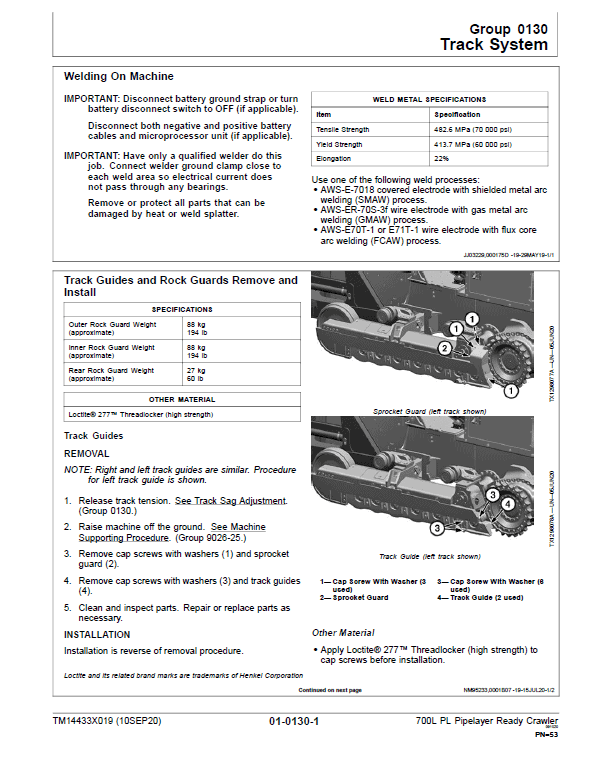 John Deere 700L PL Crawler Dozer Repair Technical Manual (S.N after F383562 – ) John Deere 700L PL Crawler Dozer Repair Technical Manual (S.N after F383562 – ) - Image 3