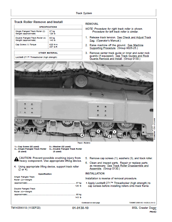 John Deere 850L Crawler Dozer Repair Technical Manual (S.N after F352989 – ) John Deere 850L Crawler Dozer Repair Technical Manual (S.N after F352989 – ) - Image 3